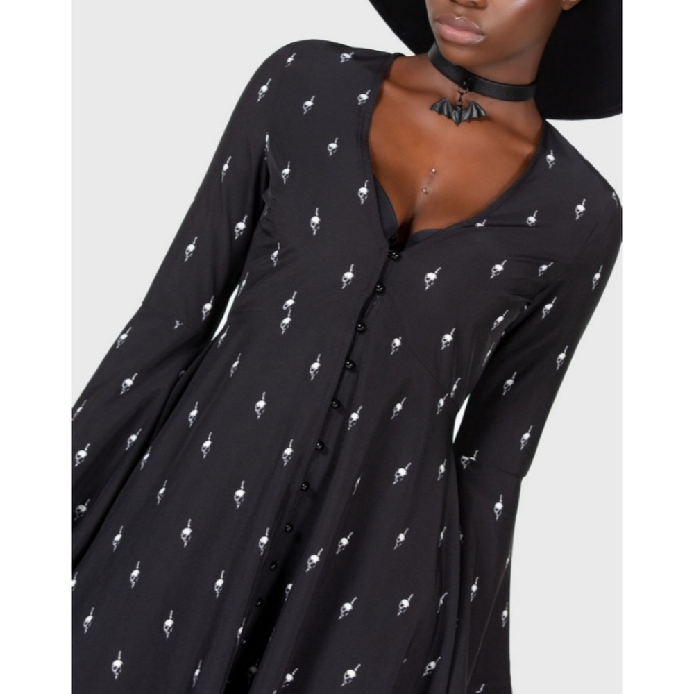 Killstar x Wednesday Bury Hatchets Midi Dress - Picture 3 of 5